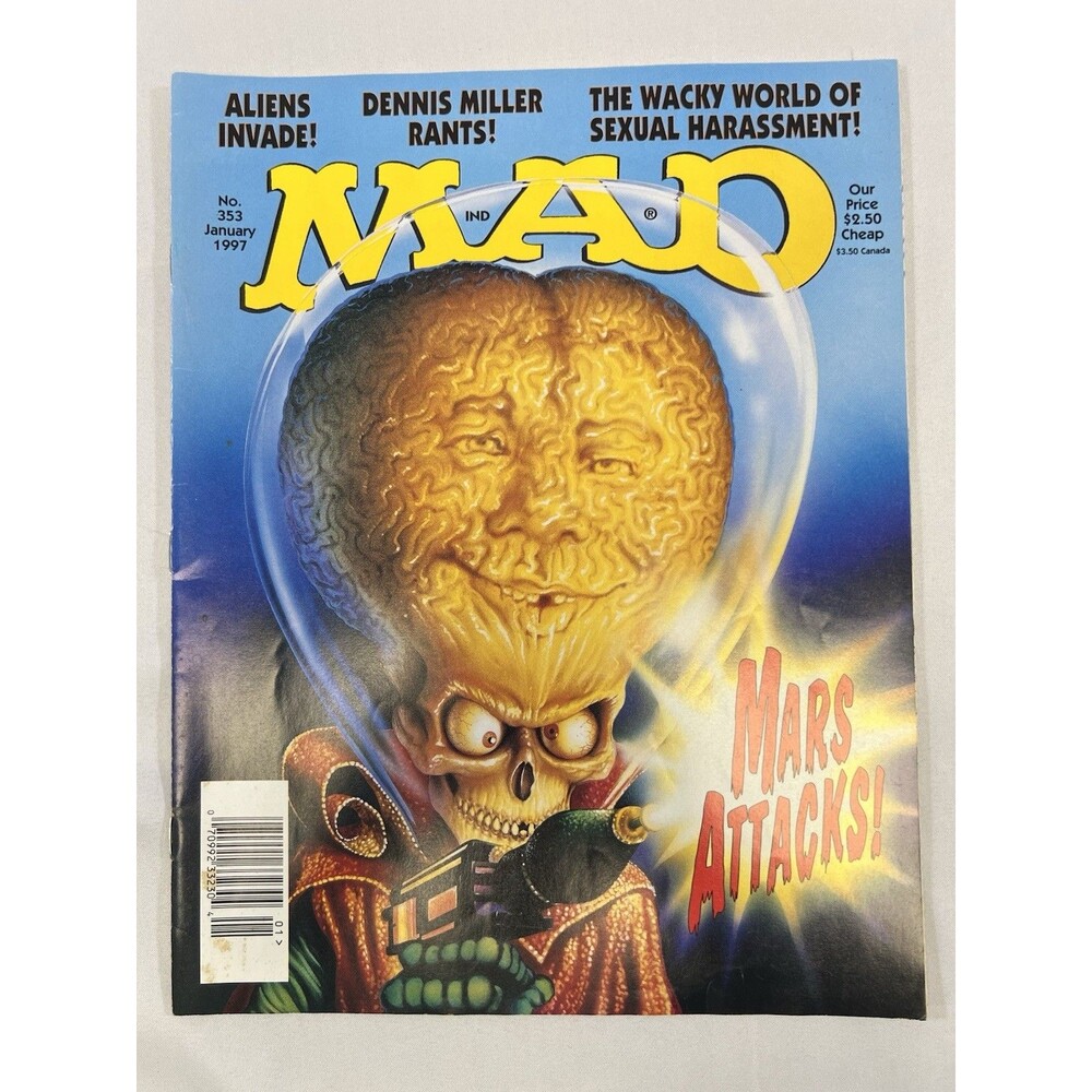 Vintage Original MAD Magazine #353 January 1997 Aliens Invade/Dennis Miller Rant